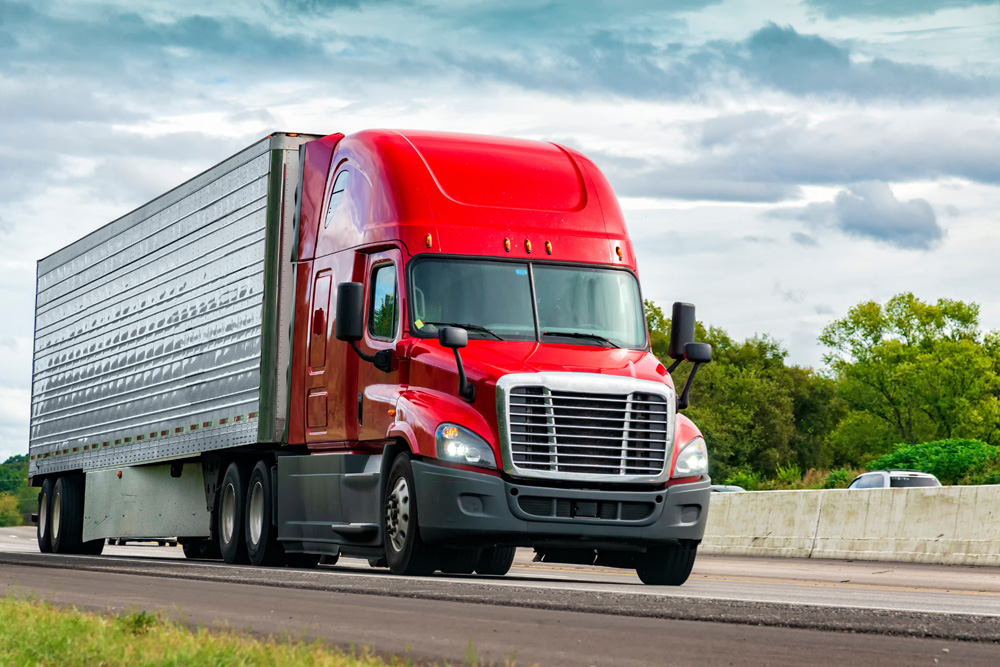 Truck on Interstate Highway